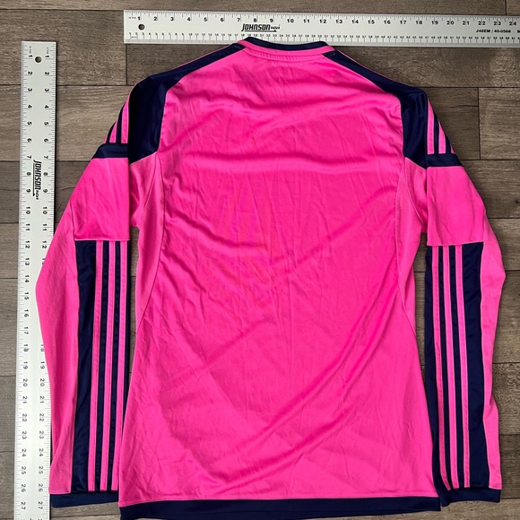 ADIDAS - Climacool Long Sleeve Pink & Navy - Size S - Picture 2 of 4